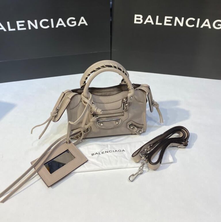 balenciaga canta city miniboy vizon gumus 19x12