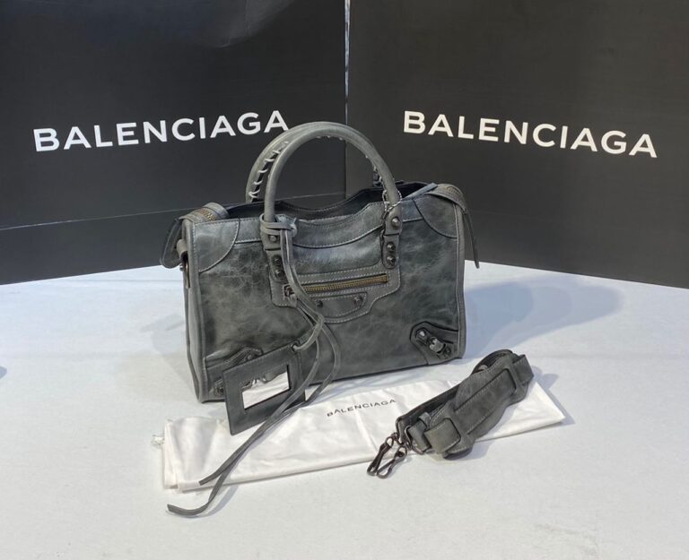 balenciaga canta city orta boy gri 31x23 cm