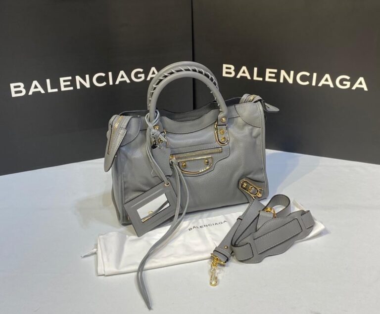 balenciaga canta city orta boy gri gold 31x23 cm