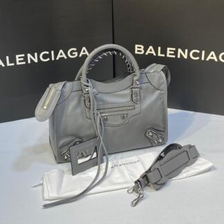 balenciaga canta city orta boy gri silver 31x23 cm
