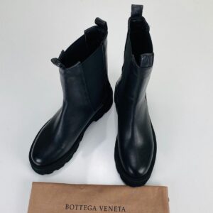 bottega vanetta ayakkabi the lug siyah bot