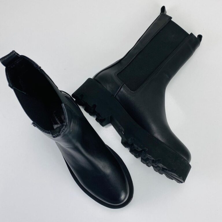 bottega vanetta ayakkabi the lug siyah bot