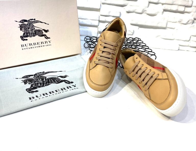 burberry ayakkabi check pattern low top sneakers classic