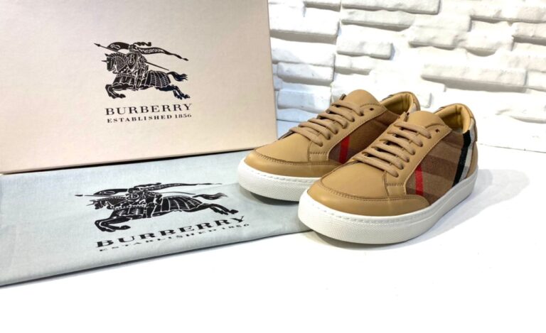 burberry ayakkabi check pattern low top sneakers classic