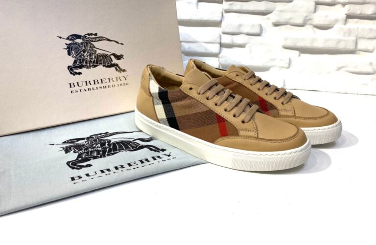 burberry ayakkabi check pattern low top sneakers classic