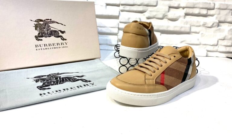 burberry ayakkabi check pattern low top sneakers classic