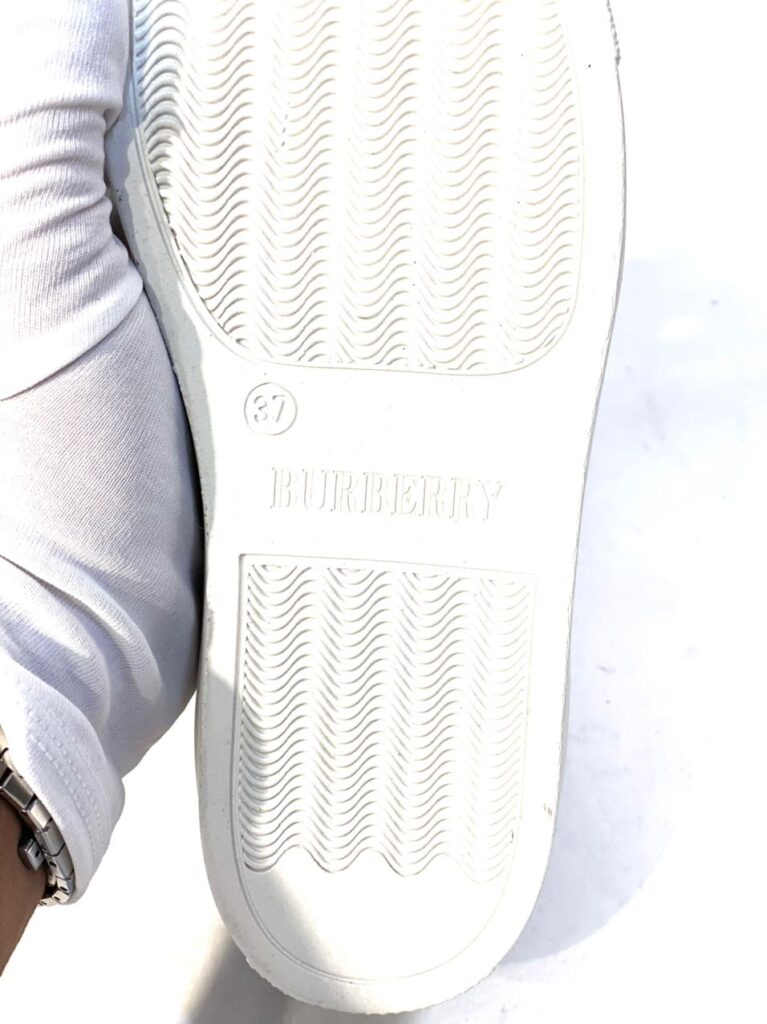 burberry ayakkabi check pattern low top sneakers siyah