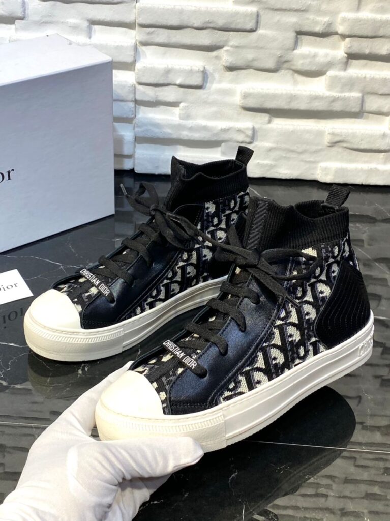 christian dior ayakkabi walk sneaker siyah beyaz ithal
