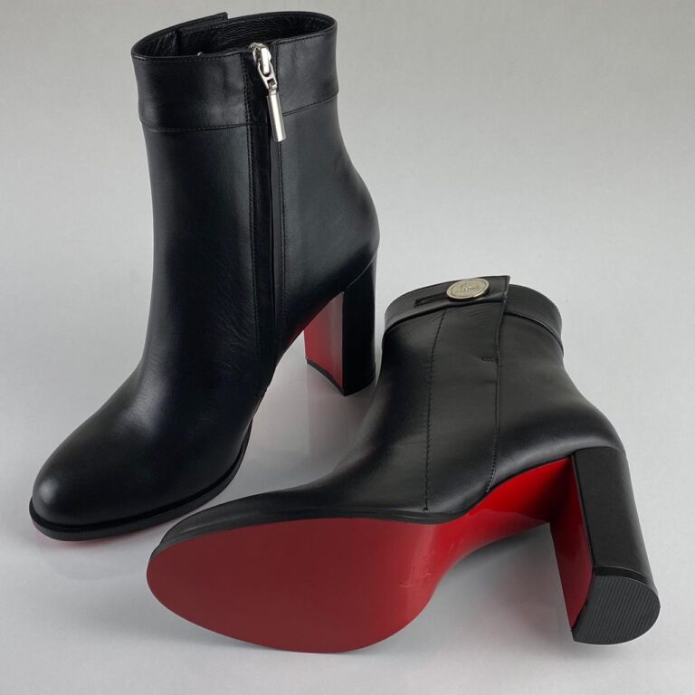 christian louboutin ayakkabi janis bot alta topuk 9 cm bot