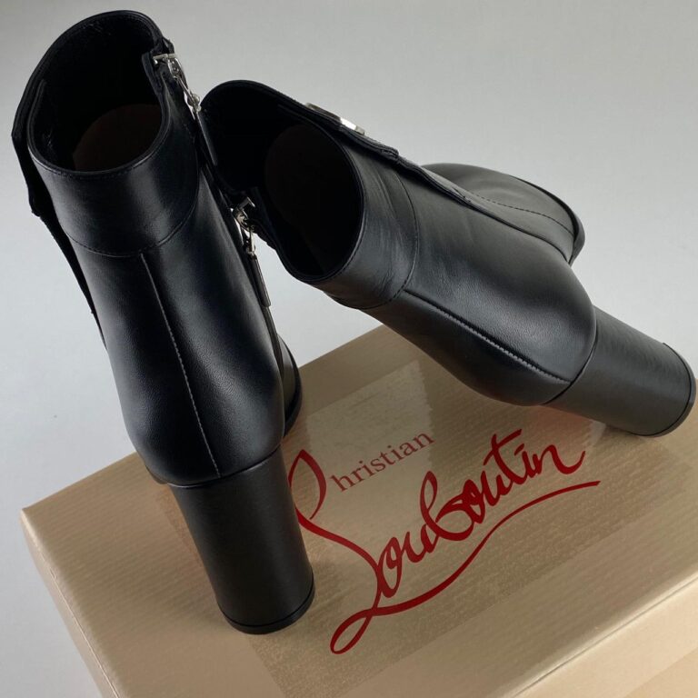 christian louboutin ayakkabi janis bot alta topuk 9 cm bot