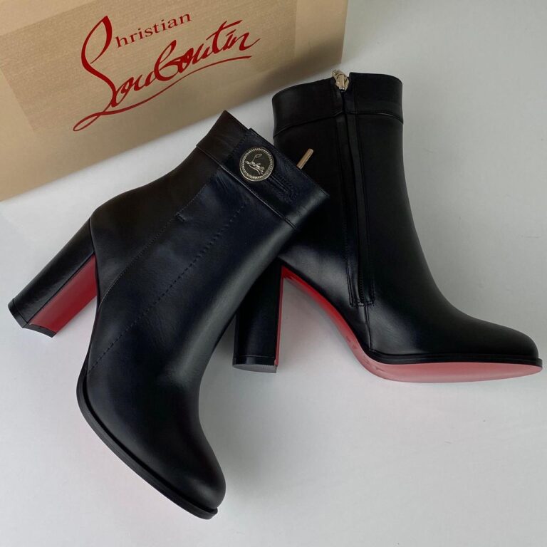 christian louboutin ayakkabi janis bot alta topuk 9 cm bot