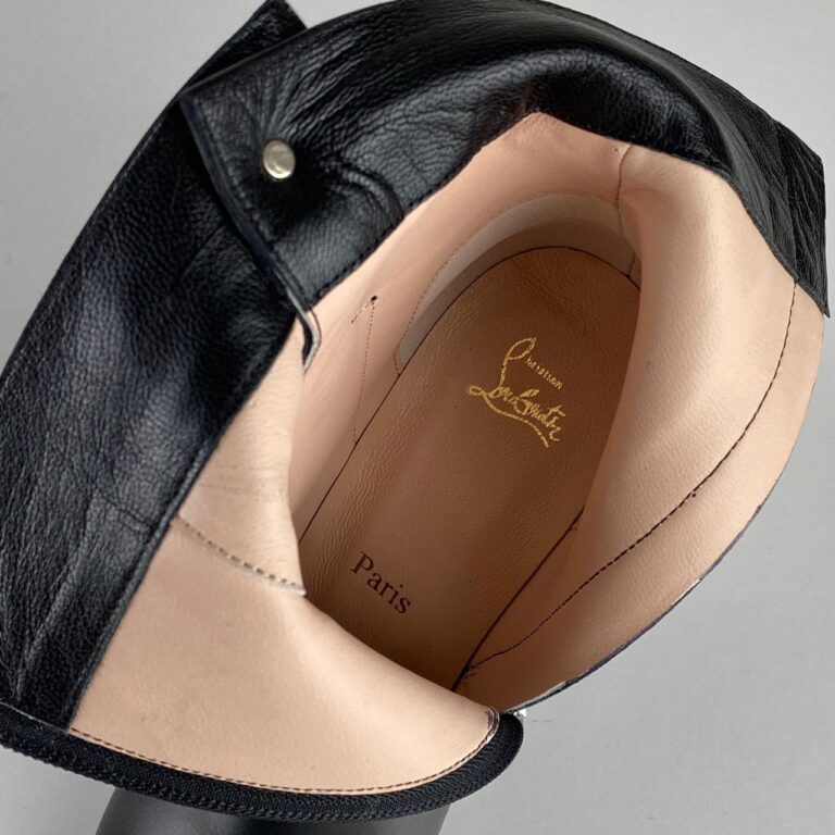 christian louboutin ayakkabi janis bot alta topuk 9 cm bot