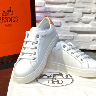 hermes ayakkabi avantage sneaker beyaz turuncu