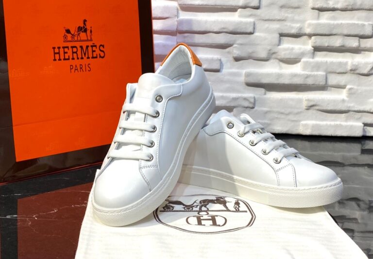 hermes ayakkabi avantage sneaker beyaz turuncu