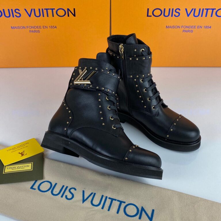 louis vuitton ayakkabi wonderland ranger studded topuk 3 cm bot