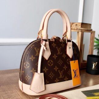 louis vuitton canta alma monogram pembe taban BB 23x17x11 cm