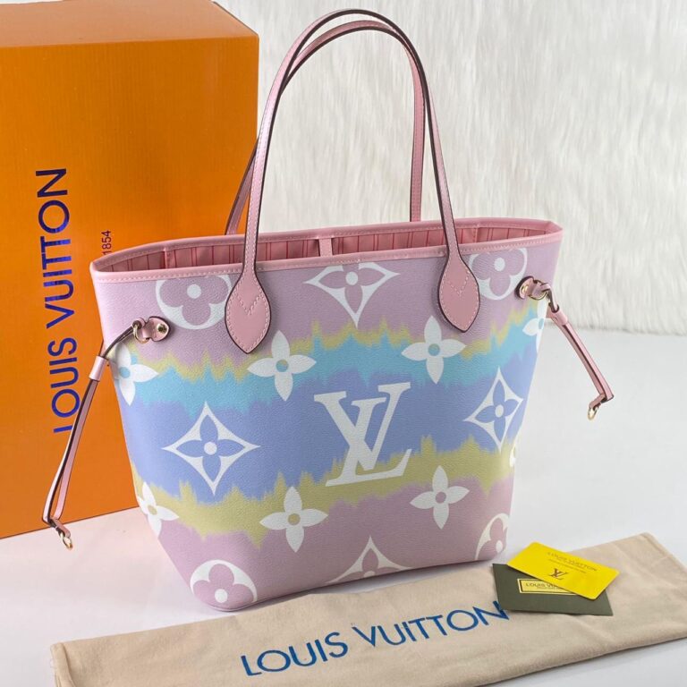 louis vuitton canta escale neverfull mm monogram canvas 31x18x14 cm