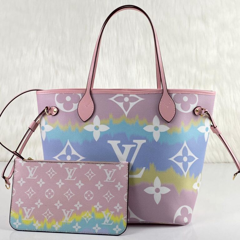 louis vuitton canta escale neverfull mm monogram canvas 31x18x14 cm