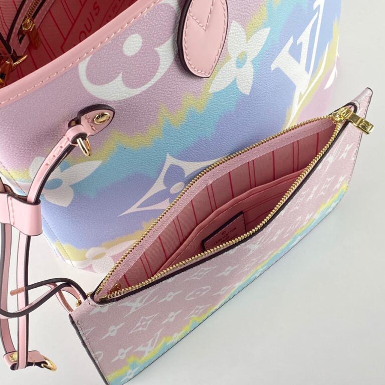 louis vuitton canta escale neverfull mm monogram canvas 31x18x14 cm