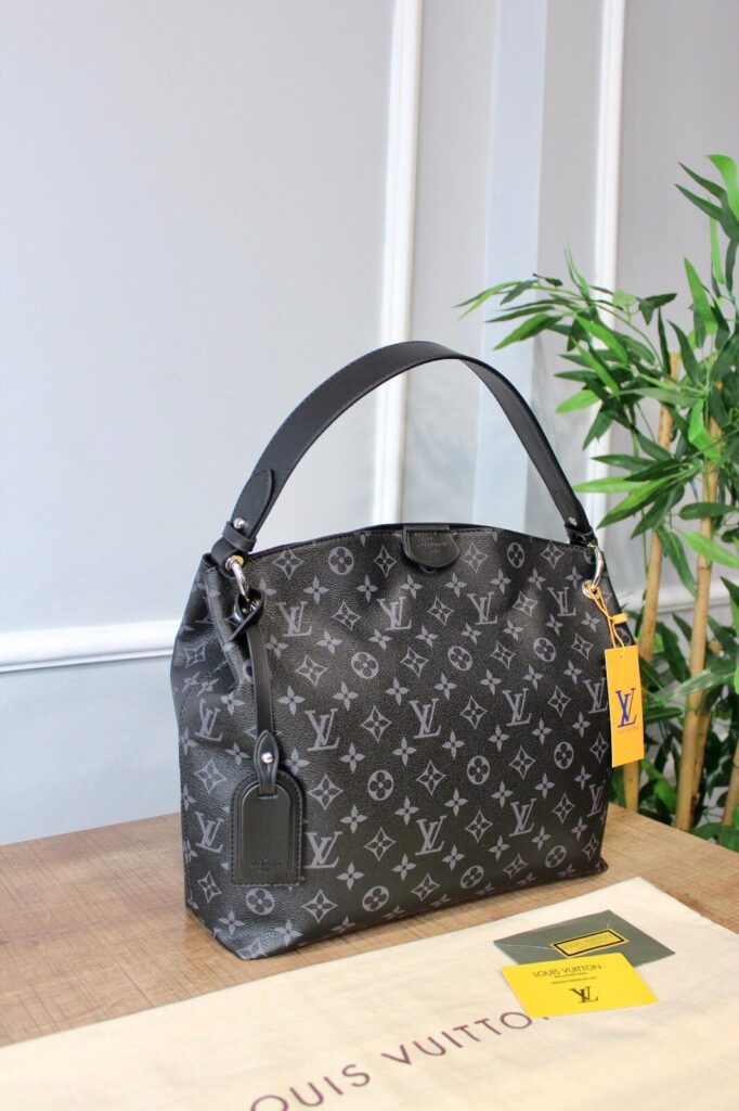 louis vuitton canta graceful mm monogram gri  41x35x14 cm
