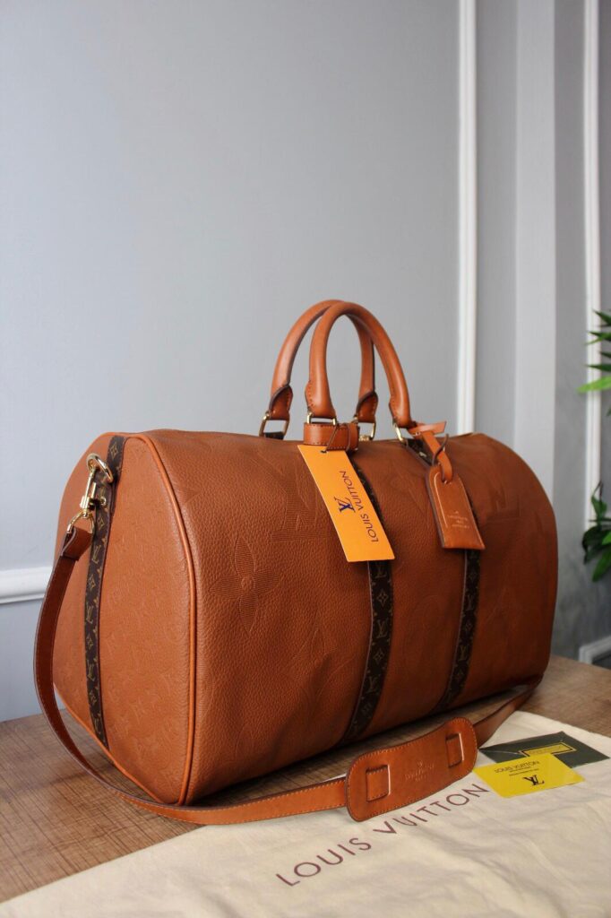 louis vuitton canta keepall bandouliere taba monogram el valizi 50x29x23