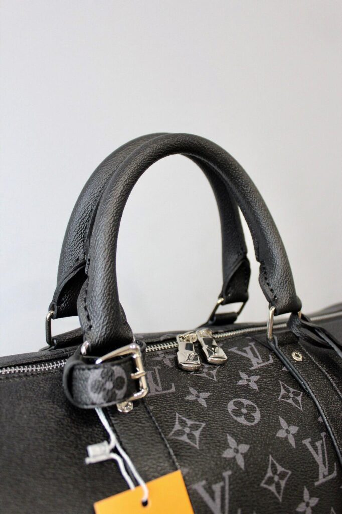 louis vuitton canta keepall siyah monogram bandouliere el valizi 50x29x23