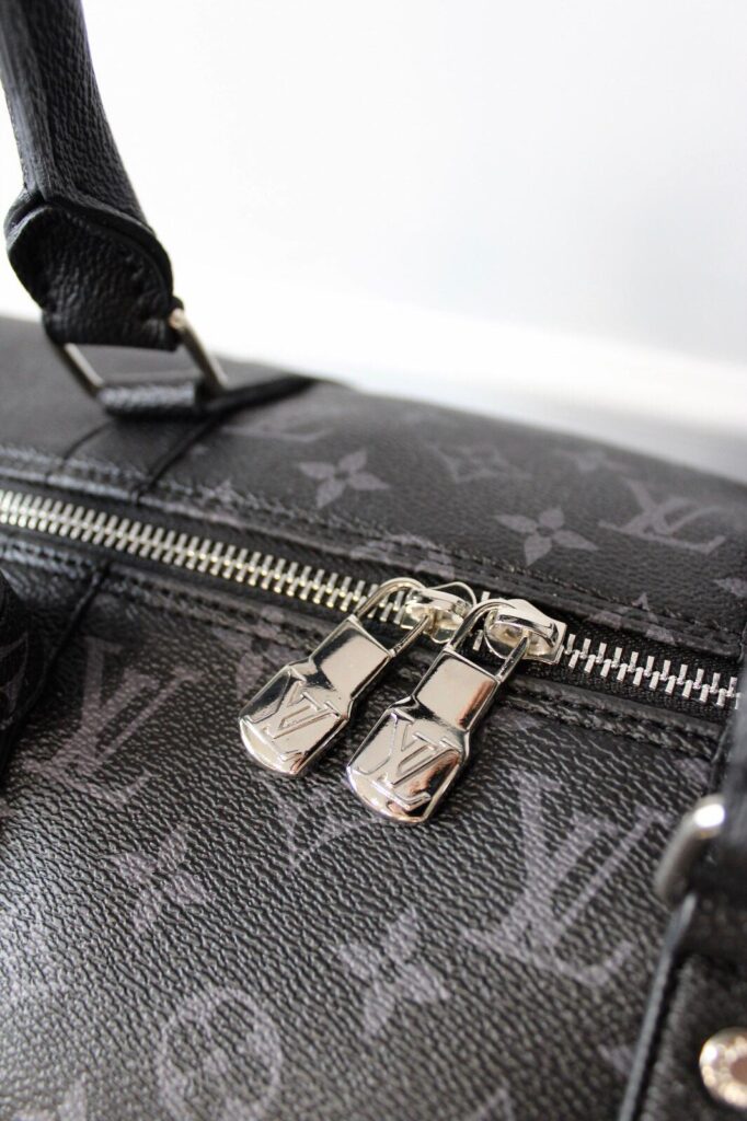 louis vuitton canta keepall siyah monogram bandouliere el valizi 50x29x23