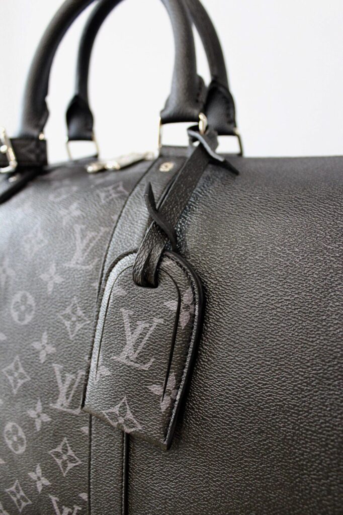 louis vuitton canta keepall siyah monogram bandouliere el valizi 50x29x23