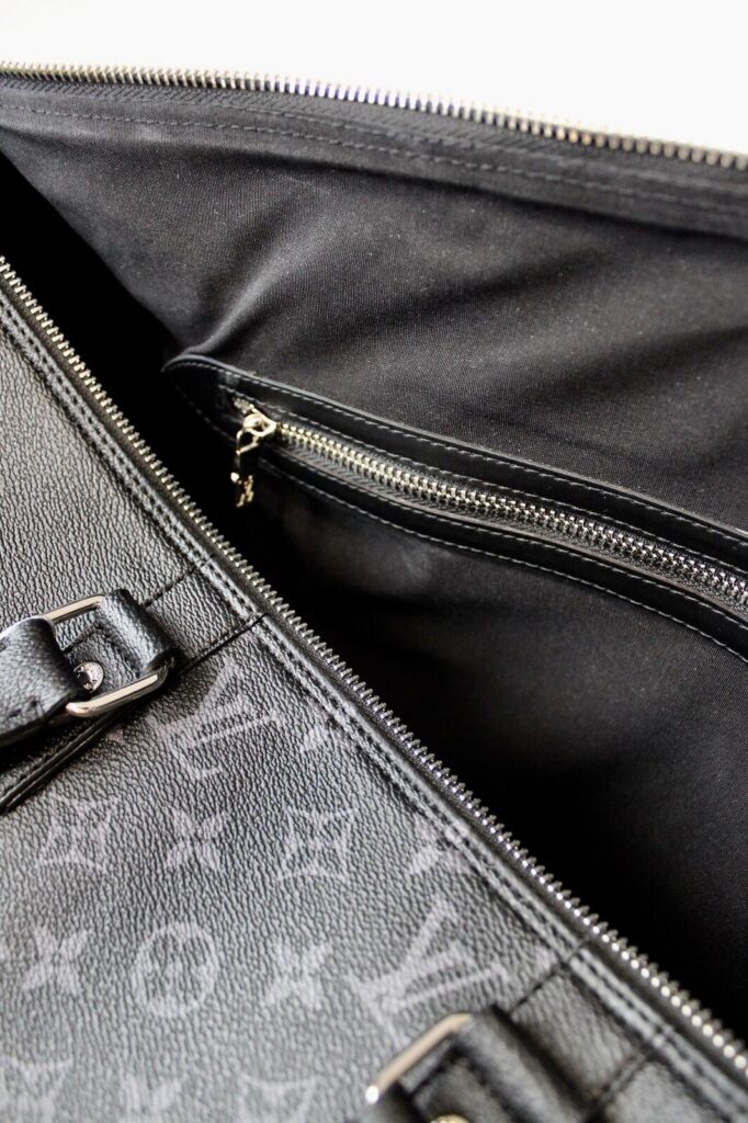 louis vuitton canta keepall siyah monogram bandouliere el valizi 50x29x23