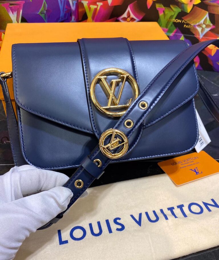 louis vuitton canta pont 9 lacivert 23x17 cm
