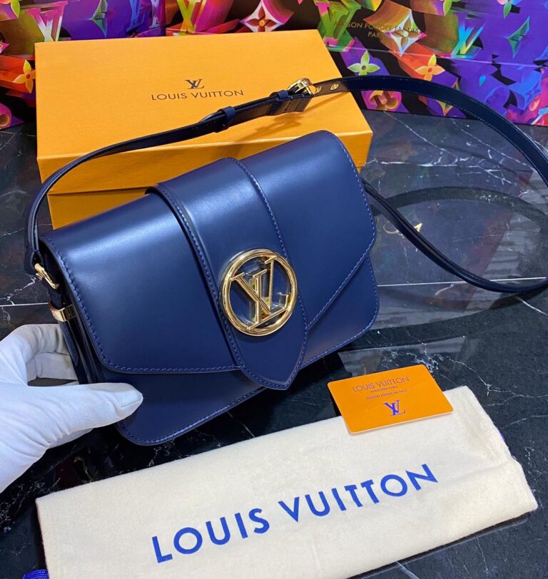 louis vuitton canta pont 9 lacivert 23x17 cm