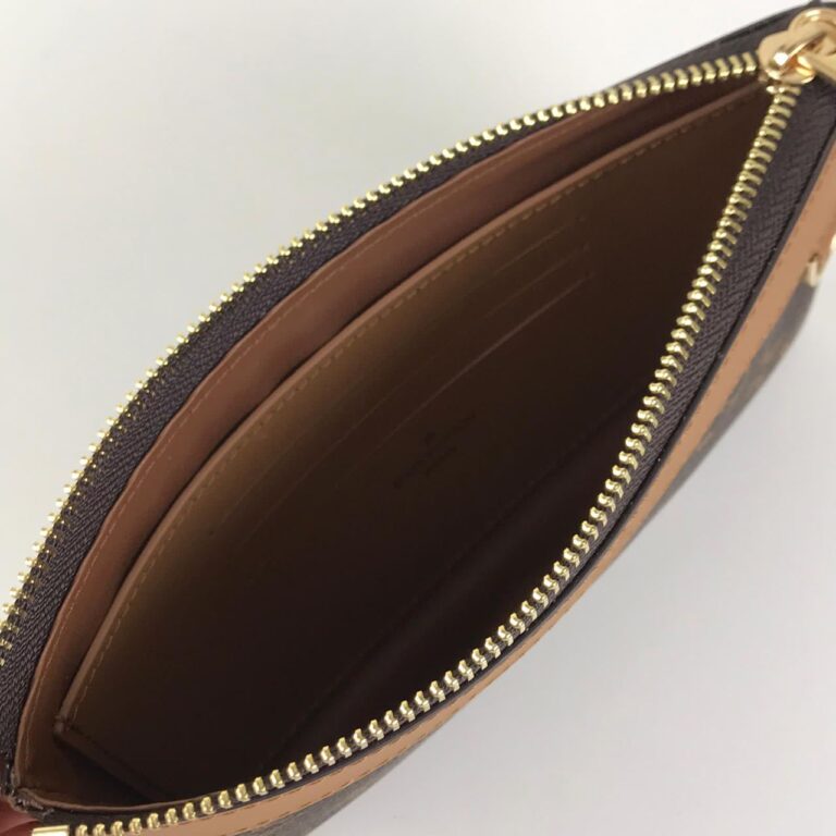 louis vuitton cuzdan wrislet wallet portfoy monogram kahve 21x12 cm