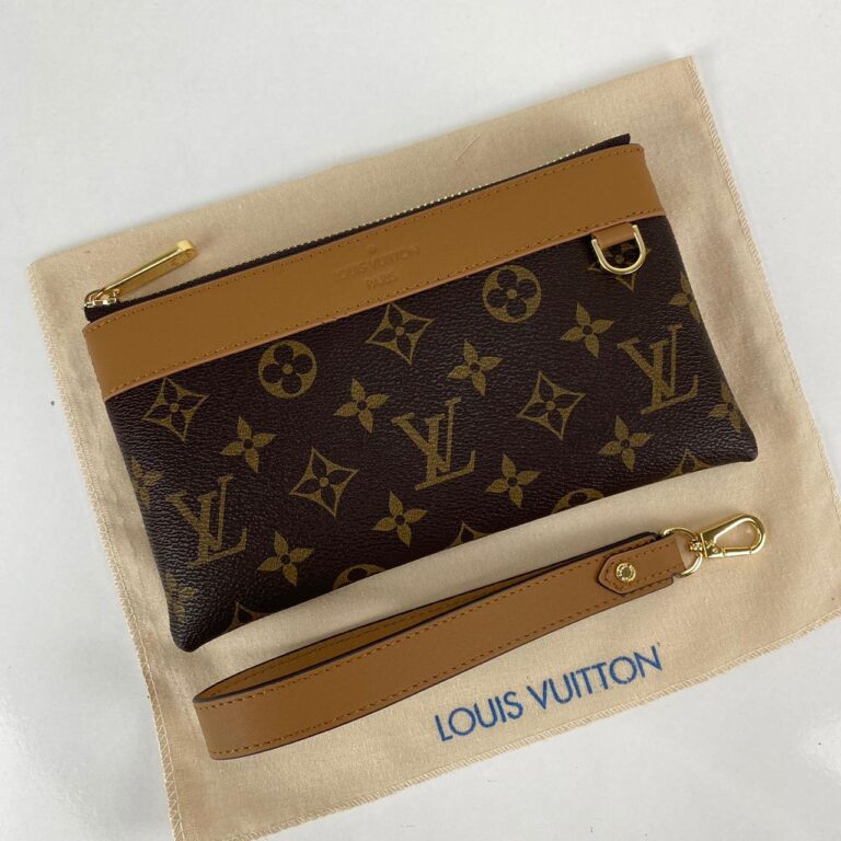 louis vuitton cuzdan wrislet wallet portfoy monogram kahve 21x12 cm