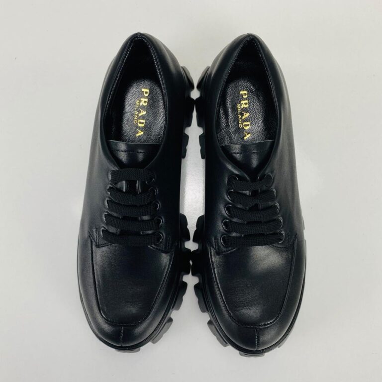 prada ayakkabi monolith derby siyah