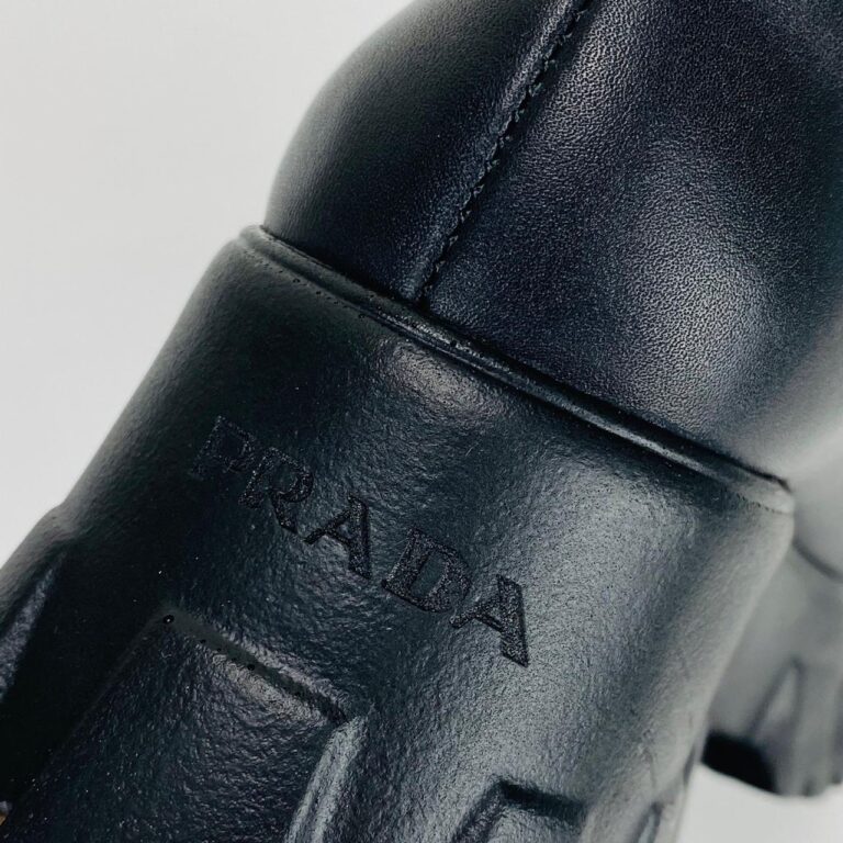 prada ayakkabi monolith derby siyah
