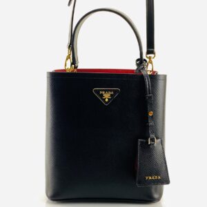 prada canta medium saffiano panier siyah