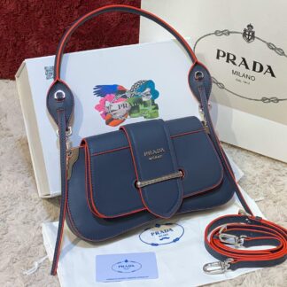 prada canta sidonie logo shoulder lacivert 29x15