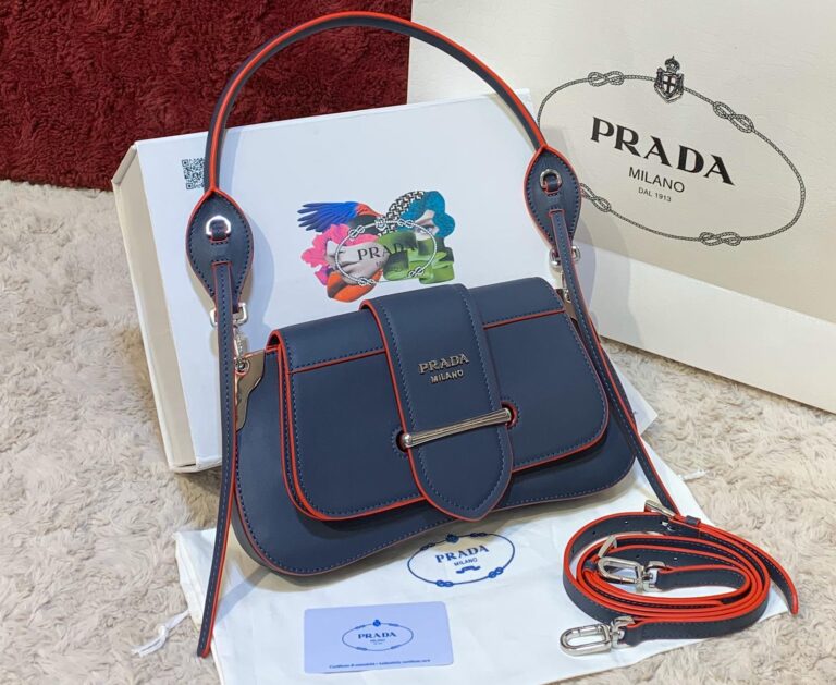 prada canta sidonie logo shoulder lacivert 29x15