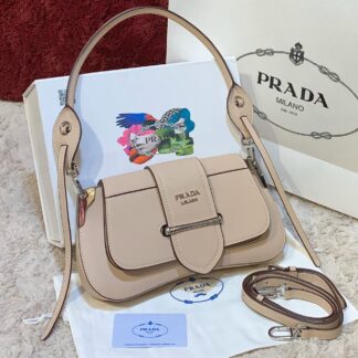 prada canta sidonie logo shoulder pudra 29x15