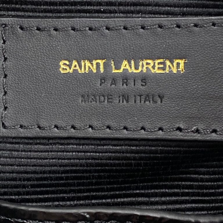 yves saint laurent ysl canta niki medium vintage siyah sari zincir