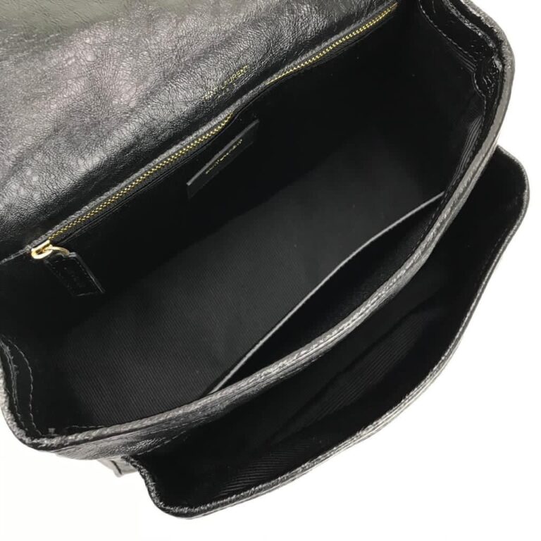 yves saint laurent ysl canta niki medium vintage siyah sari zincir