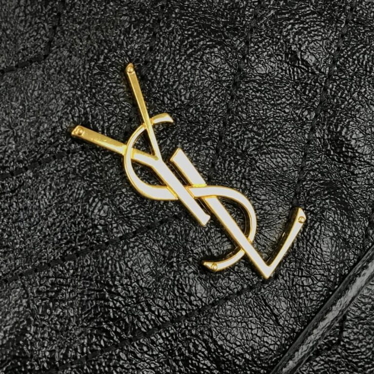 yves saint laurent ysl canta niki medium vintage siyah sari zincir