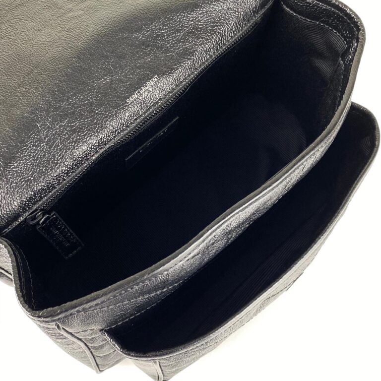 yves saint laurent ysl canta niki medium vintage siyah siyah zincir