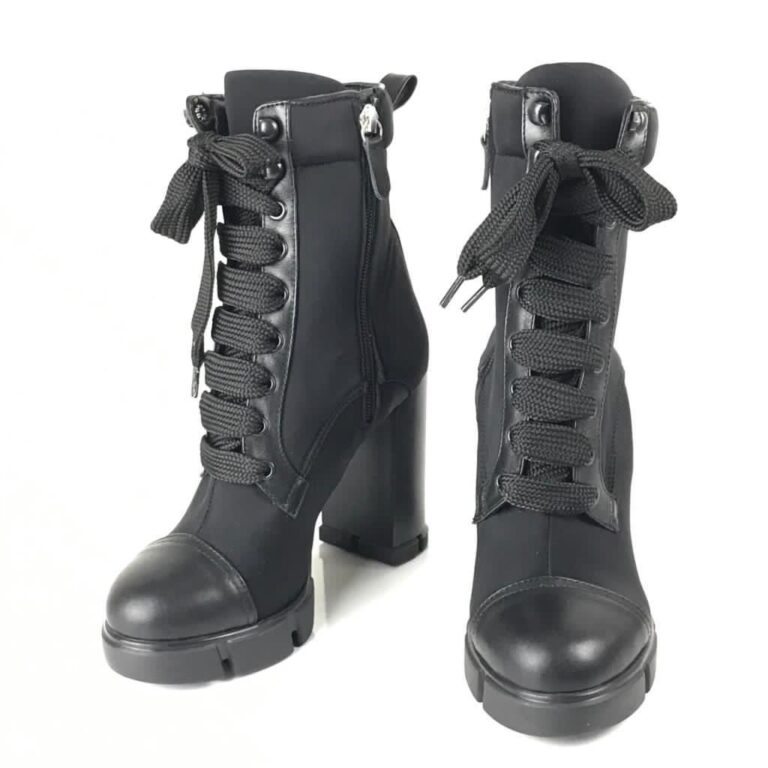 prada bot high heel laced topuk 9.5cm