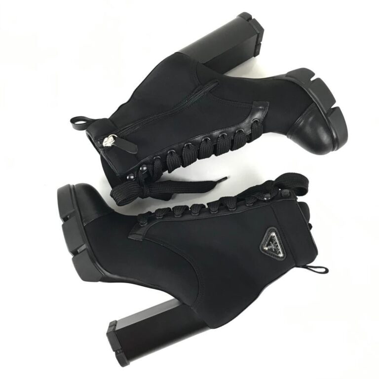 prada bot high heel laced topuk 9.5cm
