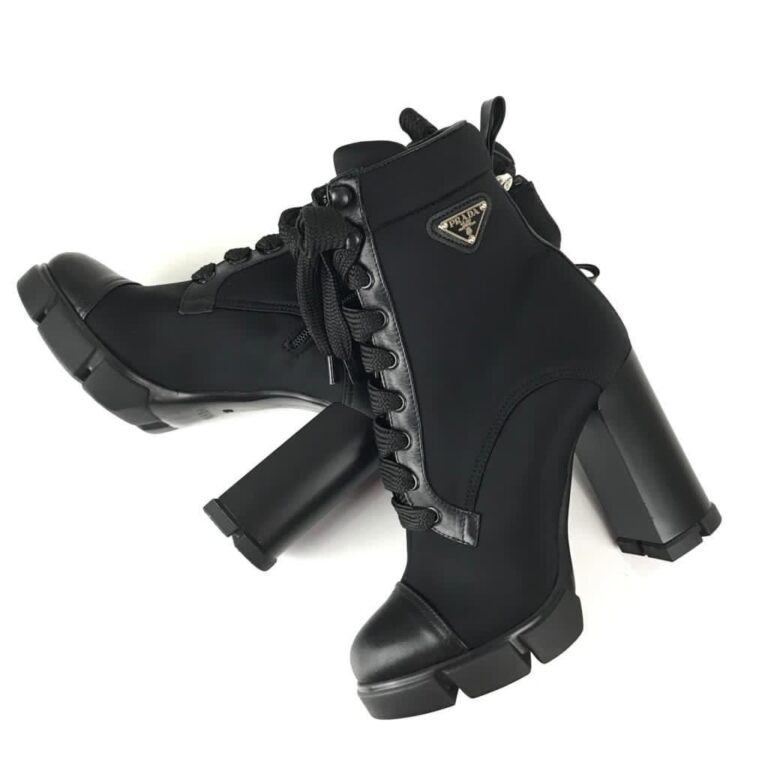 prada bot high heel laced topuk 9.5cm