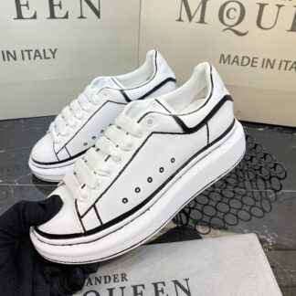 alexander mcqueen ayakkabi ozel seri beyaz siyah sneaker
