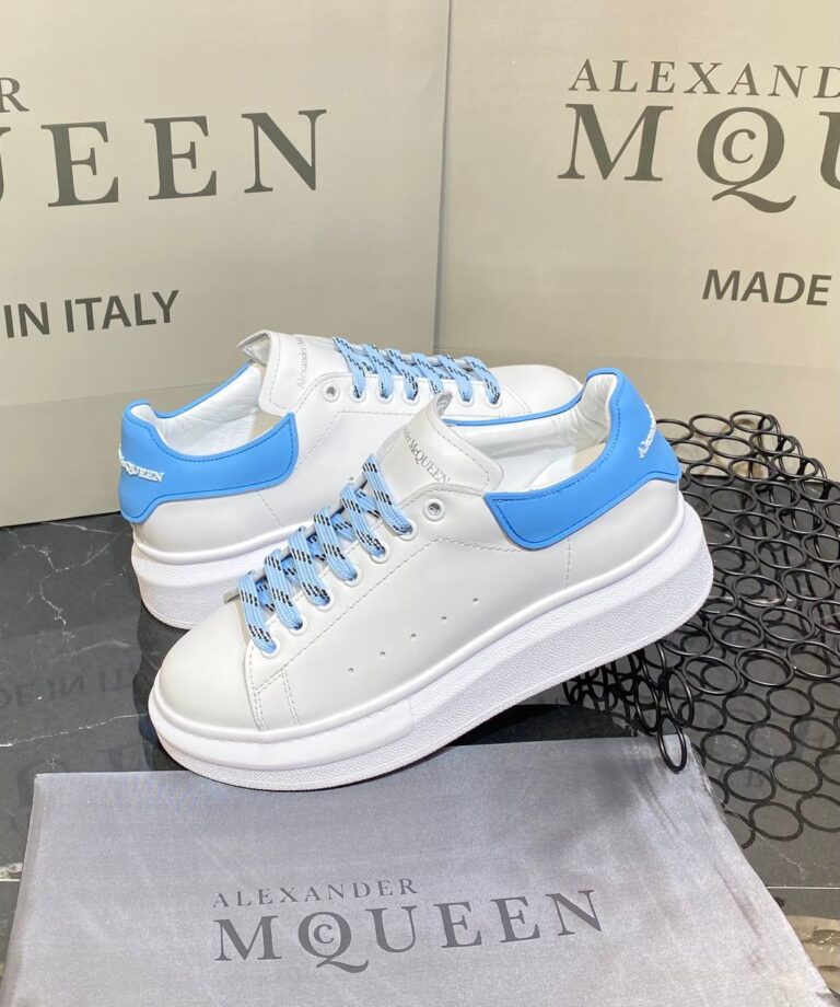 alexander mcqueen ayakkabi yeni sezon mavi beyaz sneaker