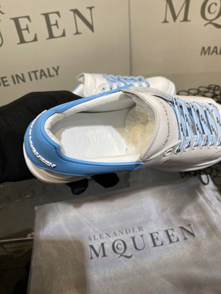 alexander mcqueen ayakkabi yeni sezon mavi beyaz sneaker