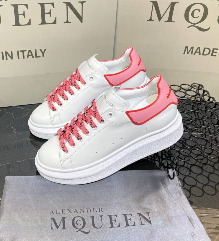 alexander mcqueen ayakkabi yeni sezon pembe beyaz kirmizi sneaker